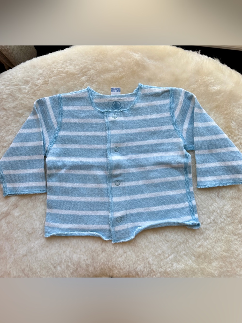 Petit Bateau designer baby wear  Blue & White Striped Top